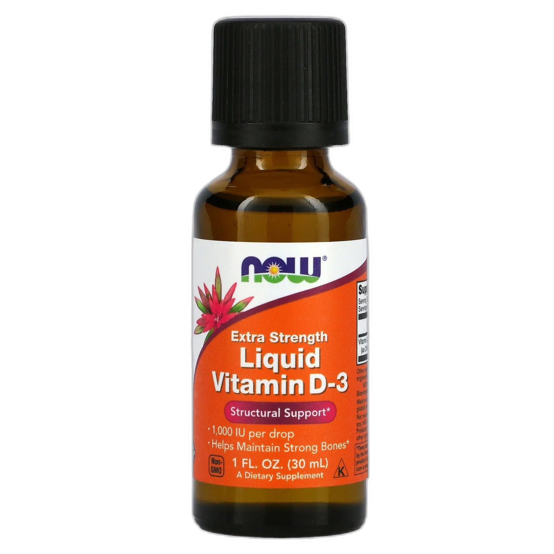Вітамін D3 рідкий - 30 мл (1 fl oz) - Now Foods