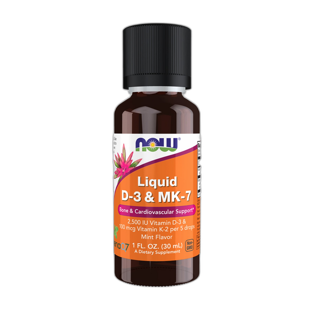 Вітамін D3 та MK-7 рідкий- 30 мл - Now Foods