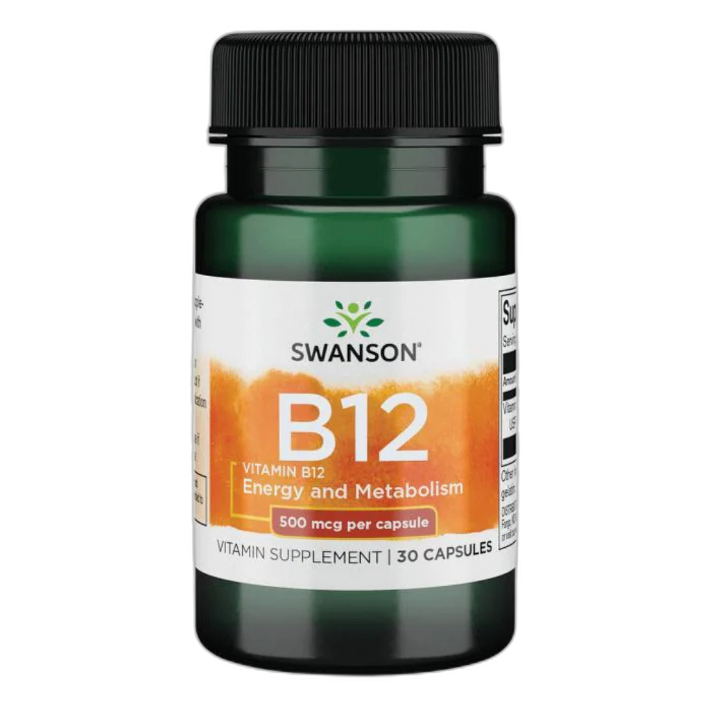 Вітамін B12 500 мкг - 30 капсул - Swanson