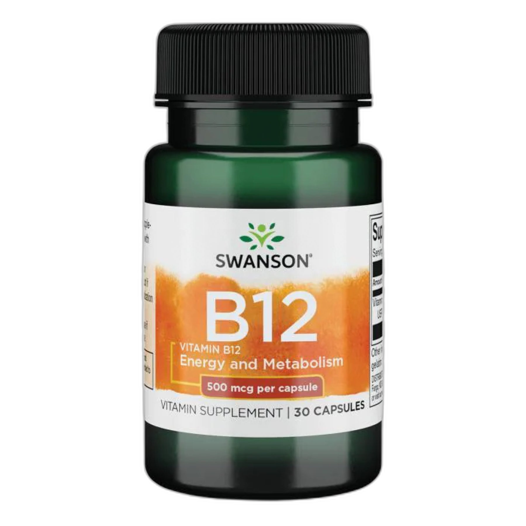 Вітамін B12 500 мкг - 30 капсул - Swanson