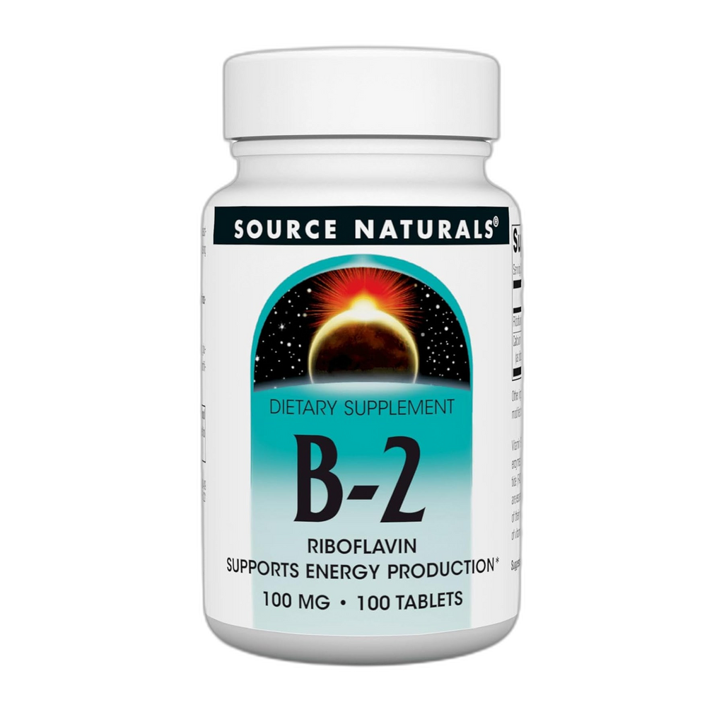 Вітамін B-2 100 мг - 100 таблеток - Source Naturals