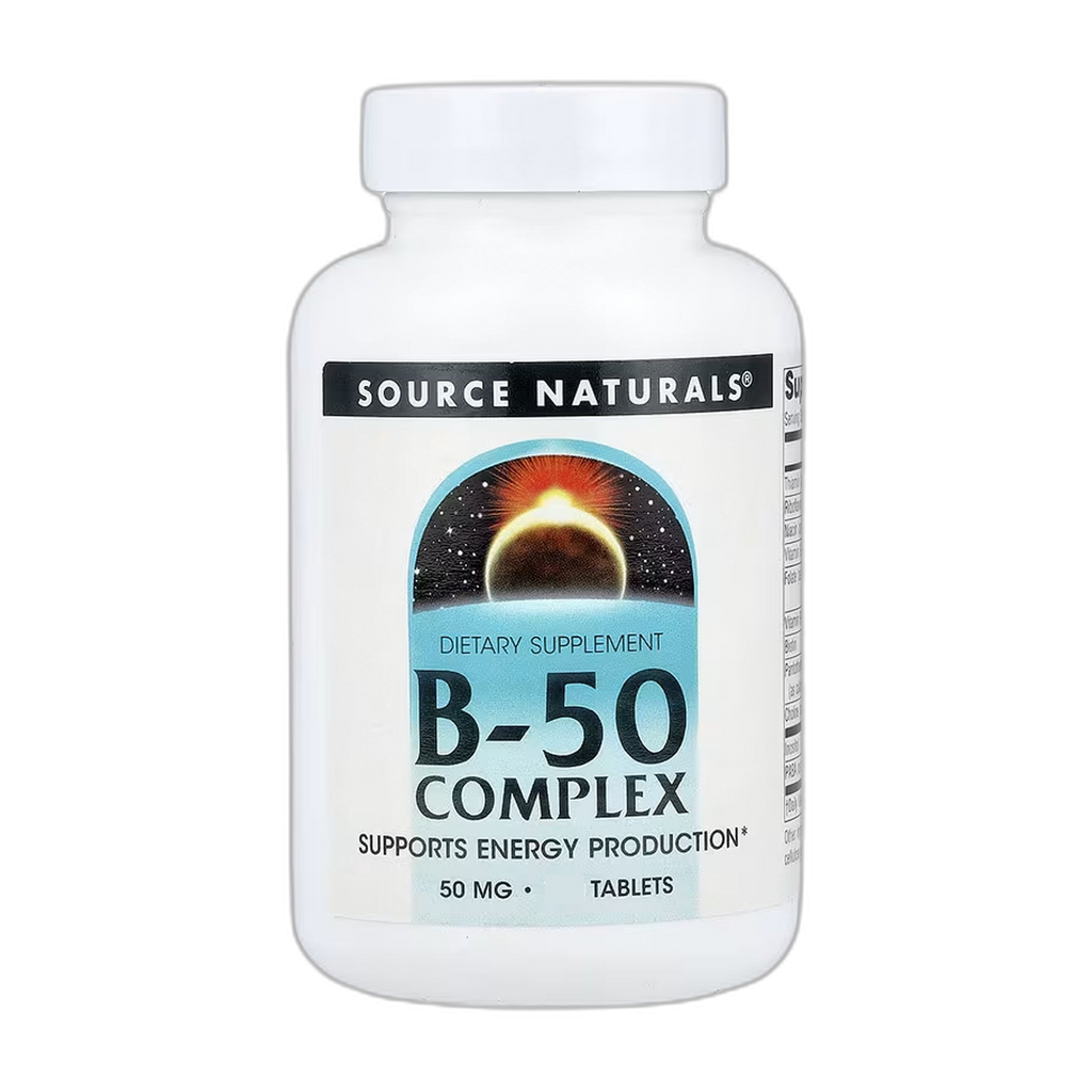 Vitamin B-50 Комплекс 50 мг - 50 таблеток - Source Naturals