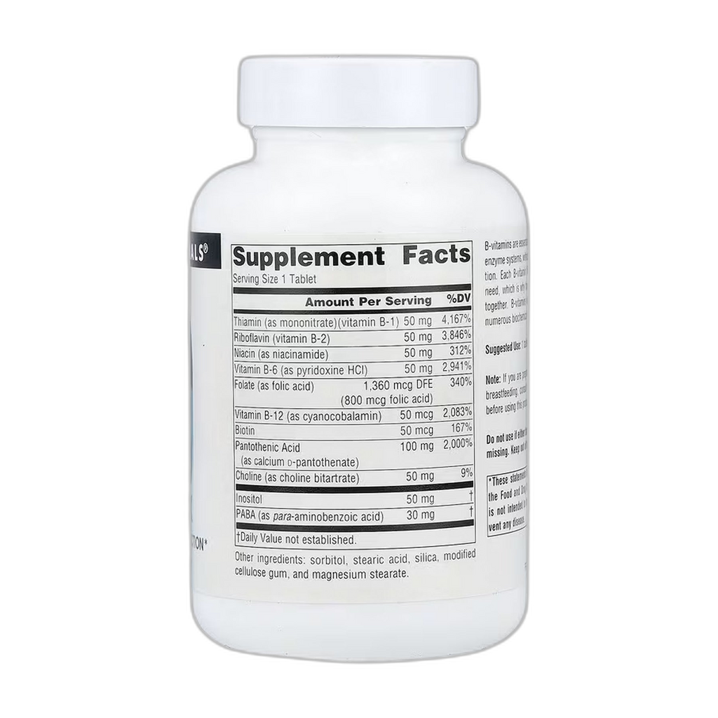 Vitamin B-50 Комплекс 50 мг - 50 таблеток - Source Naturals