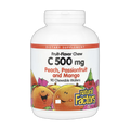 Вітамін C 500 мг - 90 Chewable Wafers Peach Passion Fruit та Mango - Natural Factors