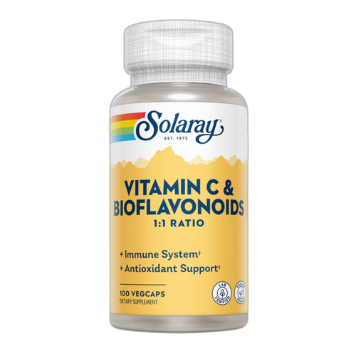 Вітамін C та біофлавоноїди 1:1 500 мг - 100 капсул - Solaray