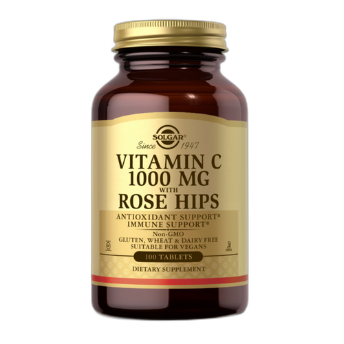 Вітамін C W/шипшина 1000 мг - 100 таблеток - Solgar