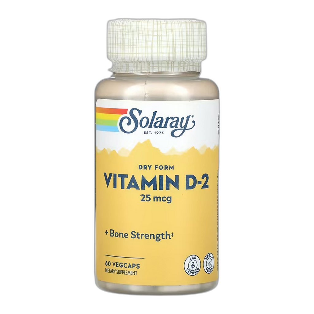 Вітамін D-2 25 мкг - 60 капсул - Solaray