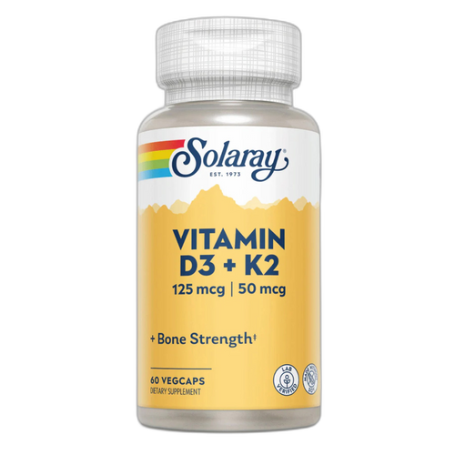 Вітамін D3 та K-2 - 60 капсул - Solaray