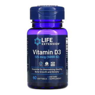 Вітамін D3 125 мкг (5000 МО) - Life Extension