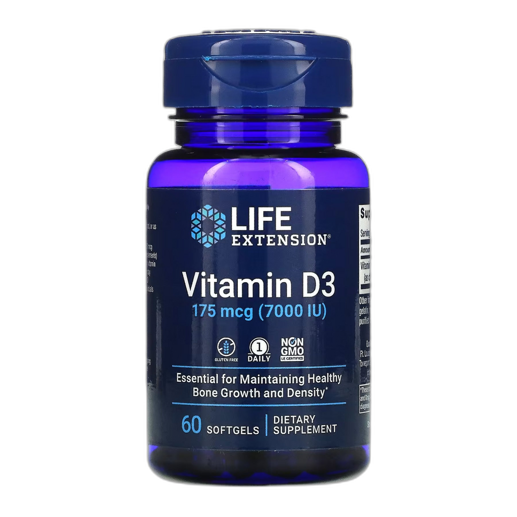 Вітамін D3 175 мкг (7000 МО) - 60 капсул - Life Extension