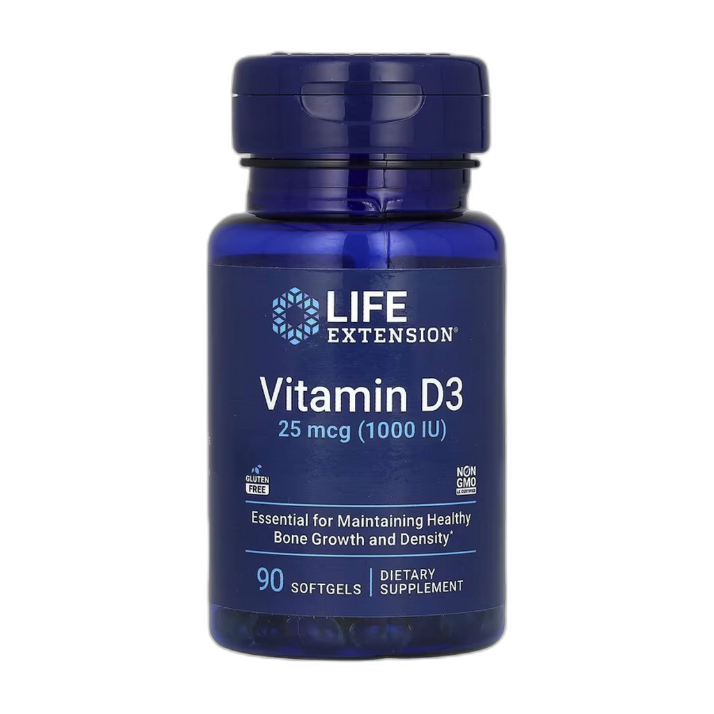 Вітамін D3 25 мкг (1000 МО) - 90 капсул - Life Extension
