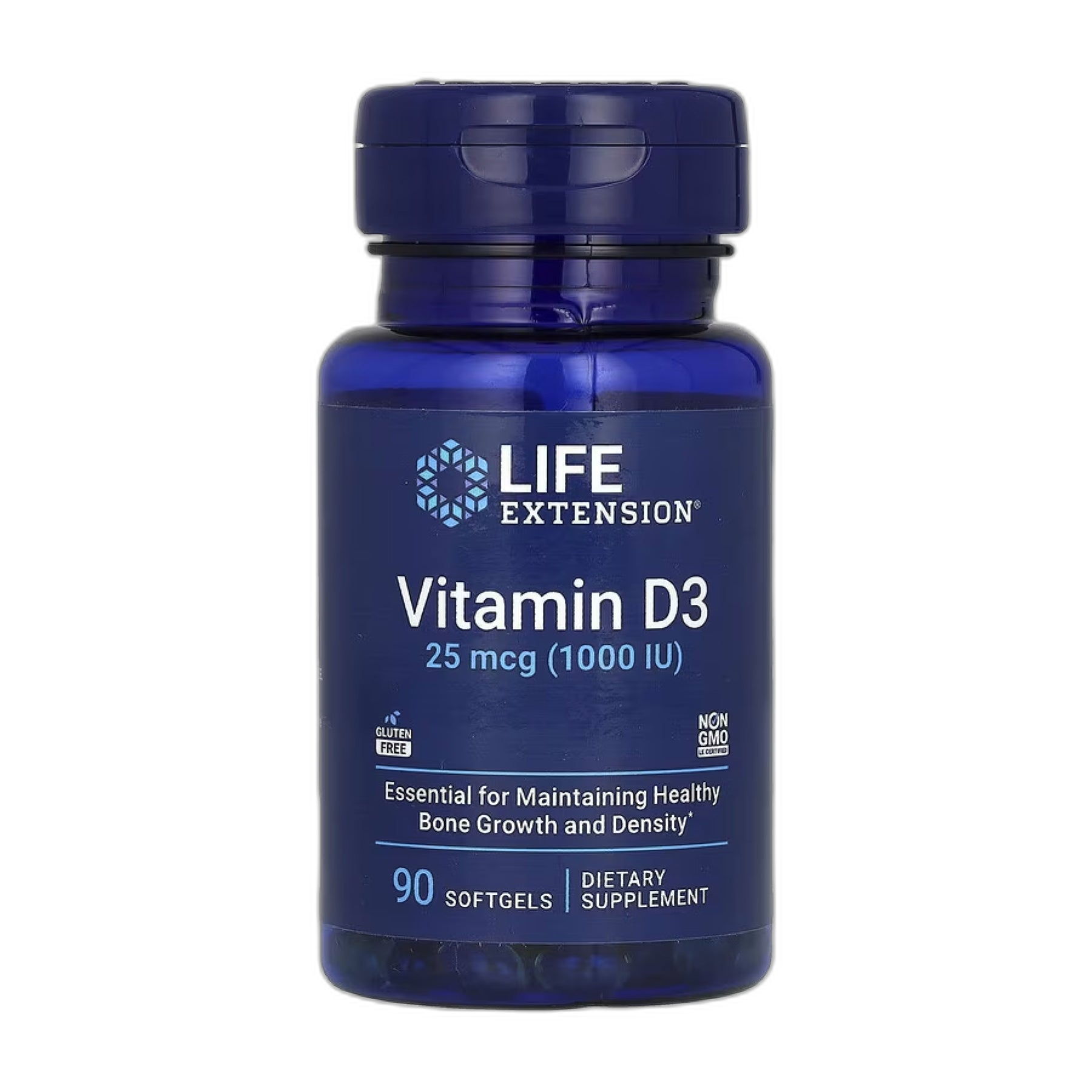 Вітамін D3 25 мкг (1000 МО) - 90 капсул - Life Extension