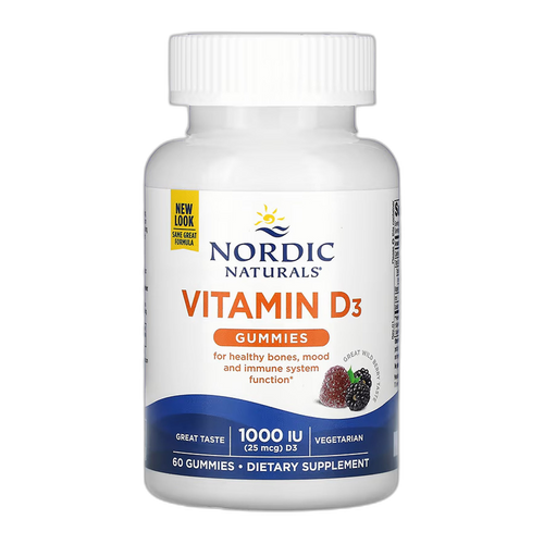 Вітамін D3 - 60 цукерок - Nordic Naturals