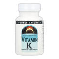 Вітамін K 500 мкг - 100 таблеток - Source Naturals