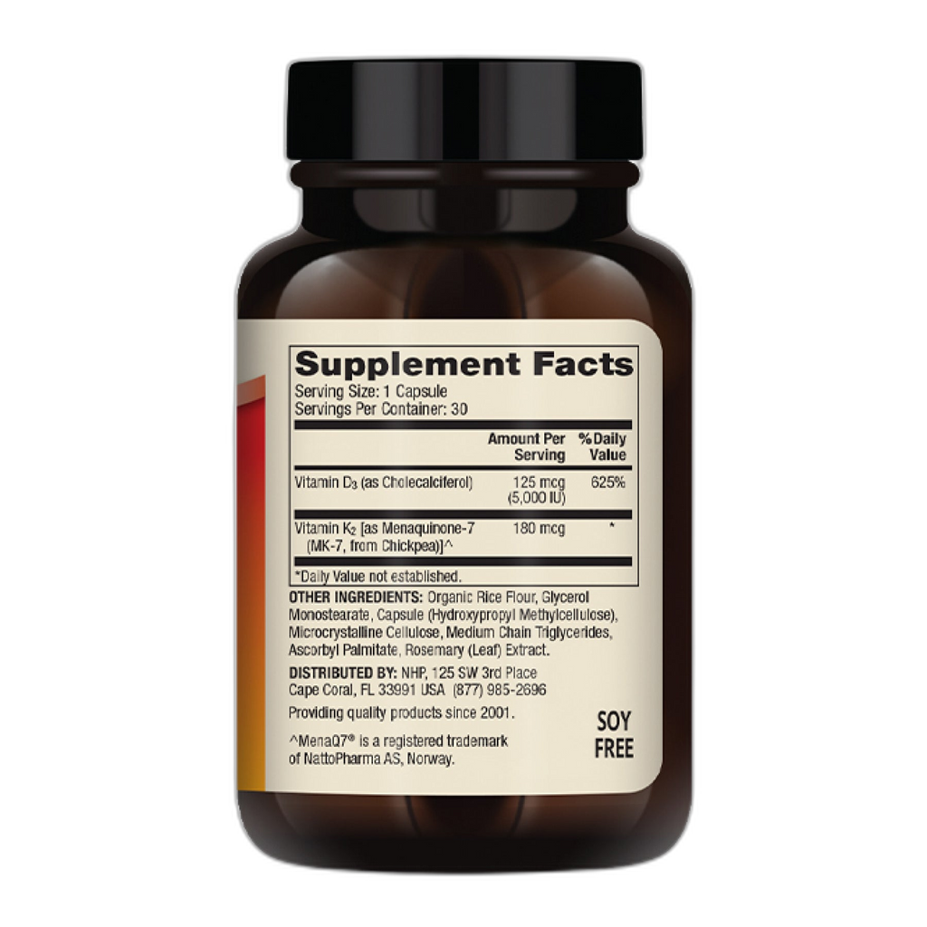 Вітаміни D3 та K2 - 30 капсул - Dr. Mercola