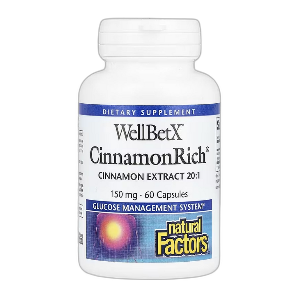 WellBetX CinnamonRich 150 мг - 60 капсул - Natural Factors