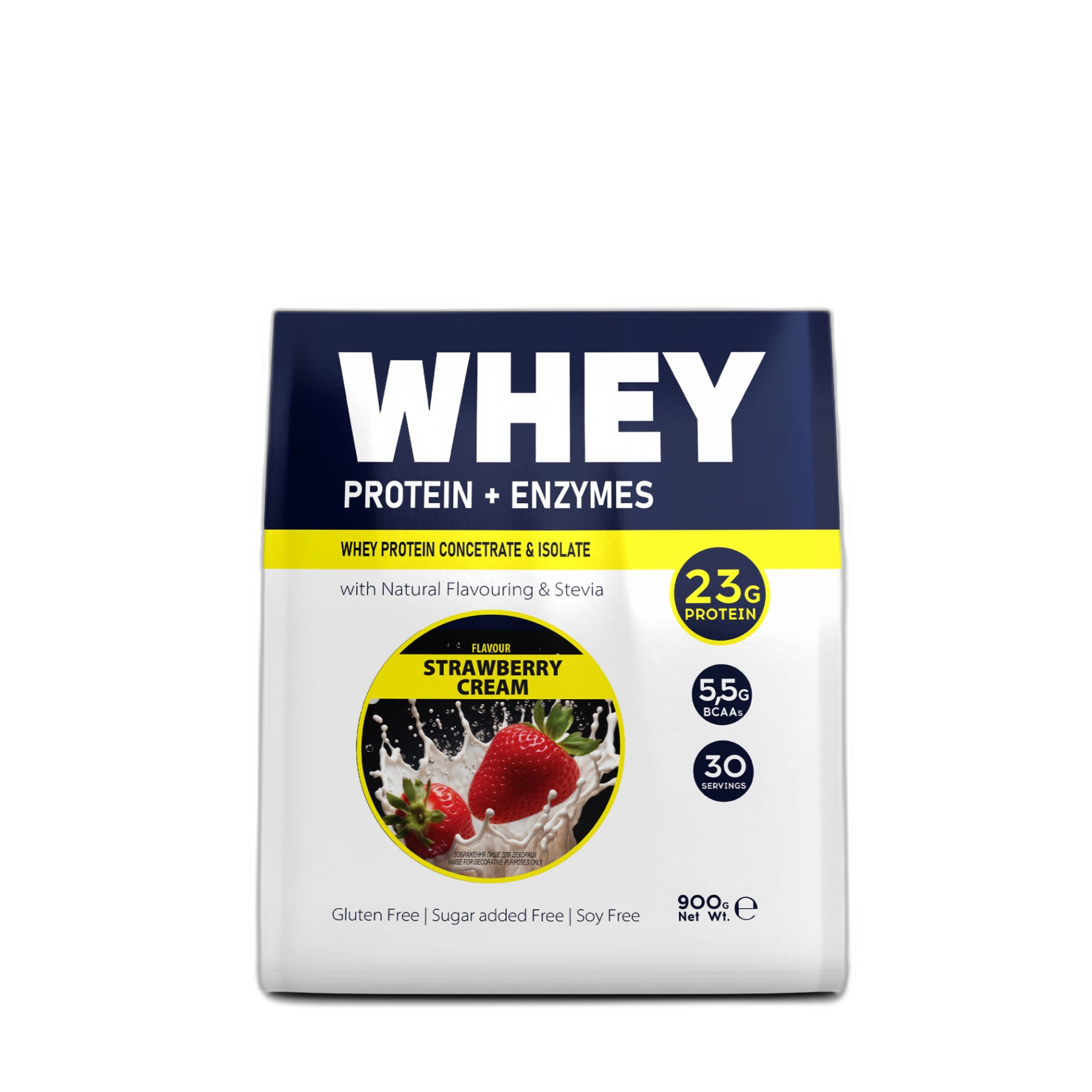 Whey - 900g Strawberry Cream - FitWin