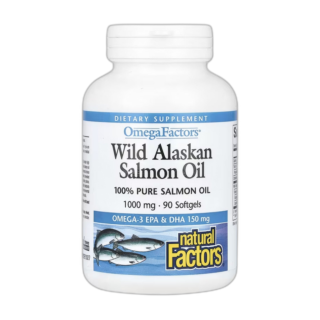 Wild Alaskan Salmon Oil 1000 мг - 90 капсул - Natural Factors