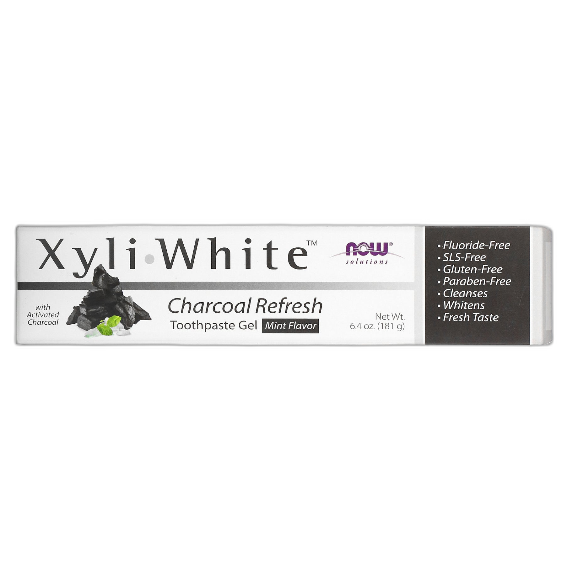 Xyliwhite Charcoal Refresh Toothpaste - 6.4 oz - Now Foods