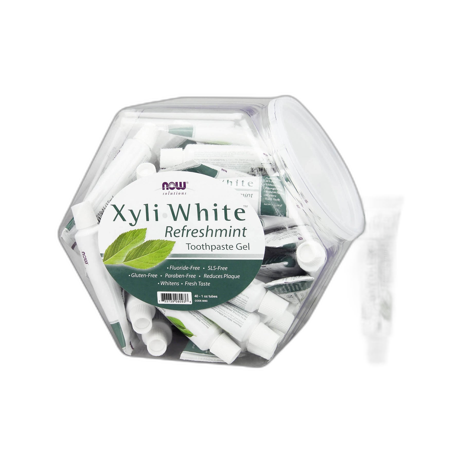 XyliWhite Зубний гель з ксилітом - 40 тюбиків по 1 oz - Now Foods