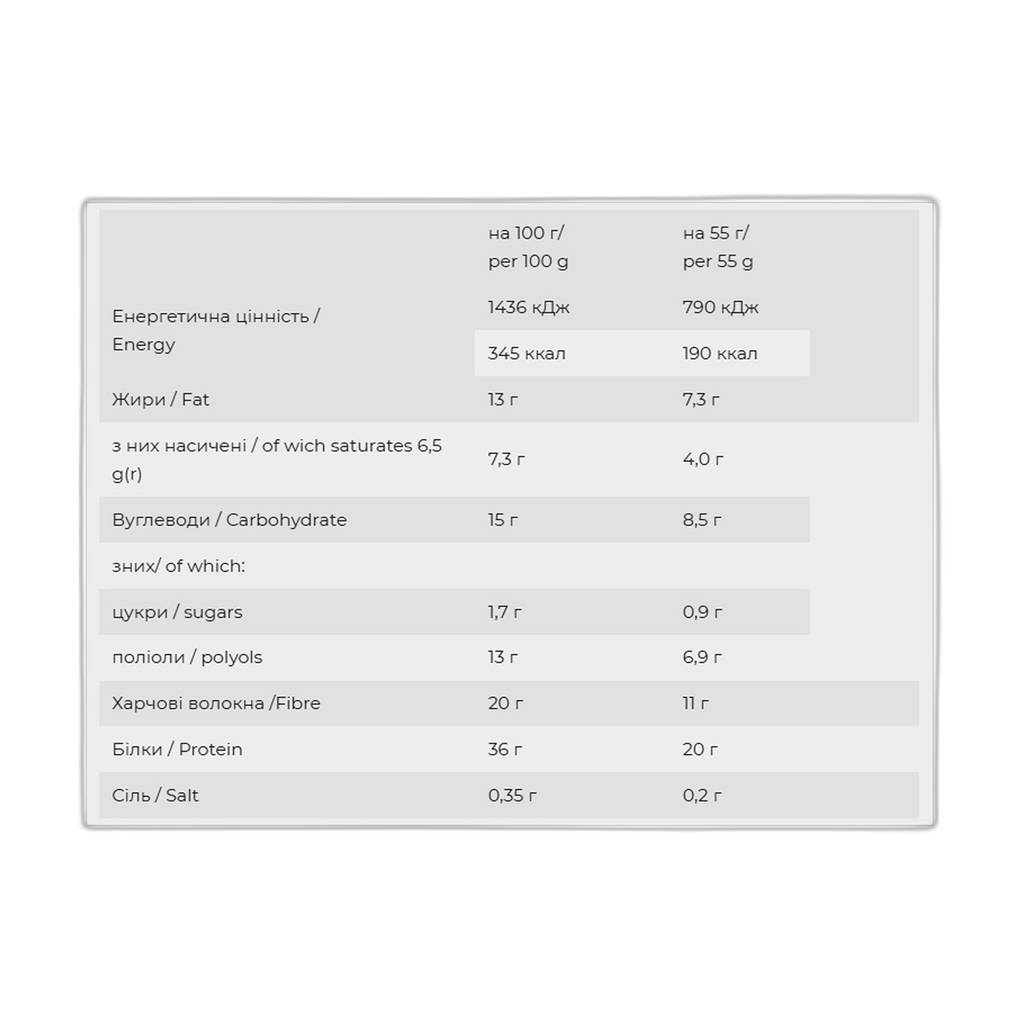 YummY протеїновий батончик лимон-мохіто - 12x55 г - FitWin — фото 3