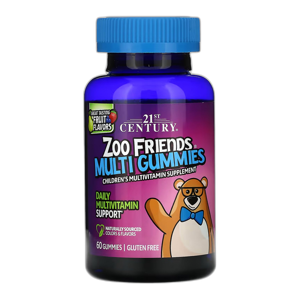 Zoo Friends Multi Gummies - 60 цукерок - 21st Century