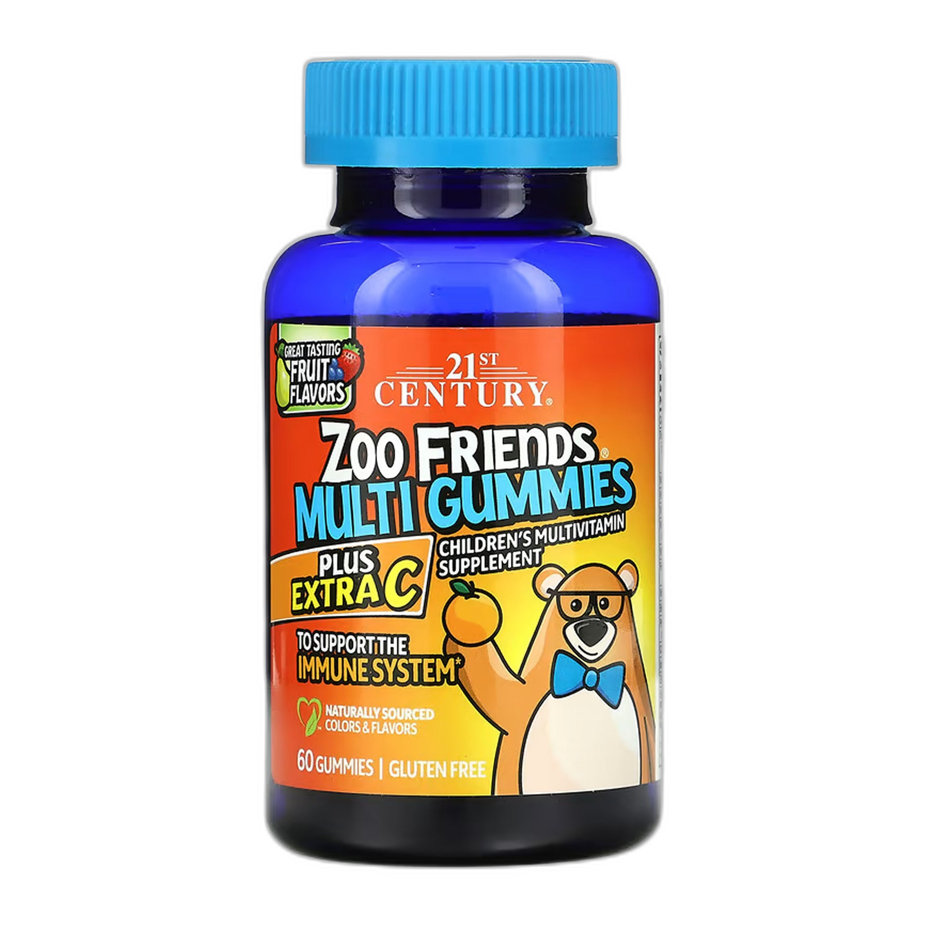 Zoo Friends Multi Gummies плюс Extra C - 60 цукерок - 21st Century